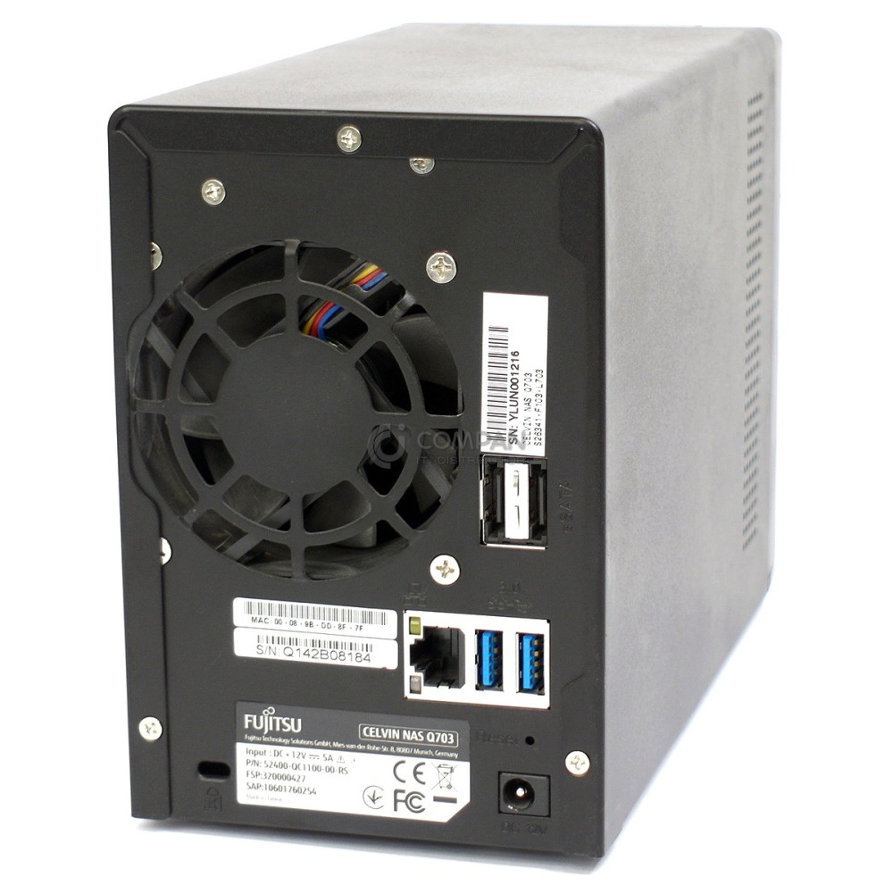 52400-QC1100-00-RS FUJITSU CELVIN Q703 2 BAY LFF SATA NAS SERVER 3TB (1X 3TB)